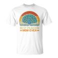 Best Peacock Mom Ever Retro Vintage Peacock Lover Mommy T-Shirt