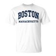 Boston Massachusetts Throwback Classic Tシャツ