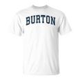 Burton Michigan Mi ヴィンテージ スポーツデザイン ネイビーデザイン Tシャツ