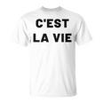 C'est Laie フランス語格言グラフィックデザイン Tシャツ