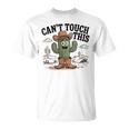 Can't Touch This Cactus Cowboy ウエスタンカートゥーン ユーモア Tシャツ