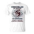 Chinchillas Are Awesome 面白いチンチラママパパ Tシャツ