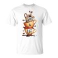 Coffee Is Life 愉快なコーヒー好きのギフト Tシャツ