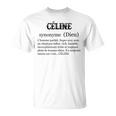 Céline ファーストネームの定義 Tシャツ