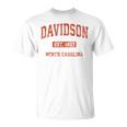 Davidson ノースカロライナ Nc ビンテージ アスレチック スポーツデザイン Tシャツ