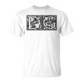 Dg Initials D G Nameurname Onomastics Onomatology Tシャツ