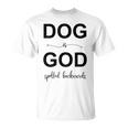 Dog Is Godpelled Backwards-面白い犬の言葉 Tシャツ