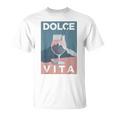 Dolceita Aesthetic Painting Italia Mountains Hikingpritz Tシャツ