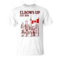 Elbows Up Canada Est 1867 カナダ国旗 カナダ地図 カナダ Tシャツ