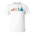 Evolution Graphic ヨット 船長 セーリング 海 ボート ヨット Tシャツ