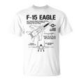 F-15 イーグル戦闘機 ジェット仕様 軍用飛行機 F15 イーグル Tシャツ