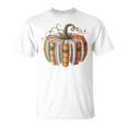 Fall Book Pumpkin Fall Librarians Bookworm Teachers Students T-Shirt