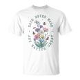 Floral Butterflies Democrat President Liberal T-Shirt