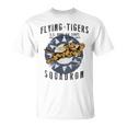 Flying Tigersquadron 第二次世界大戦ヴィンテージ記章 バックプリント Tシャツ