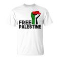 Free Palestine パレスチナの旗無料パレスチナ Tシャツ