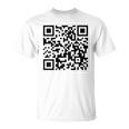 Fu Qr スキャンコード 皮肉ユーモア Fuバックプリント Tシャツ