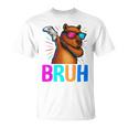 Capybara Gamer Meme Cool Gaming Humor Animal Lover 長袖tシャツ Tシャツ
