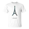 Europe ロンドン ブリテン エッフェル塔 パリ フランス Tシャツ