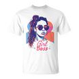 Girl Boss ポップアート セルフエンパワーメント レトロ 1950年代 Tシャツ