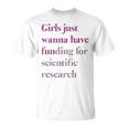 Girls Just Wanna Have Funding X Forcience Research Tシャツ