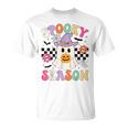 Groovypookyeason レトロ ゴースト 持株 パンプキン ハロウィン Tシャツ