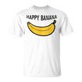 Happy Banana ファニーバナナラブ フルーツバナナ スマイリーフェイス Tシャツ
