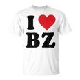I Heart Bz イニシャル I Love BZ 姓 B Z Tシャツ