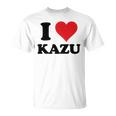 I Heart Kazu 名 I Love パーソナライズ Tシャツ