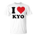 I Heart Kyo ファーストネーム I Love パーソナライズ Tシャツ