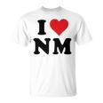 I Heart Nm Initials I Love NM First And Last Name N M Tシャツ