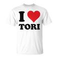 I Heart Tori ファーストネーム I Love パーソナライズ Tシャツ