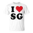 I Heartg イニシャル I LoveG 姓 G Tシャツ