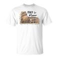 Italia Coliseo Roma Italia Amantes Hombres Es Niños Camiseta unisex