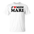 J' Aime Mon Mari Cadeau Coeur Rouge Pour T-Shirt