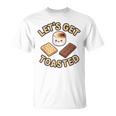 Kawaii'mores Let's Get Toast キュート 面白い キャンプ 駄洒落。 Tシャツ