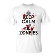 Keep Calm And Kill Zombies Carry Bloodplatter On Tシャツ