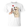 Labrador Retriever Love Golden Lab Mamma Papà Maglietta