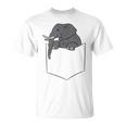 L'éléphant Dans La Poche Drôle D'éléphant De Poche T-Shirt