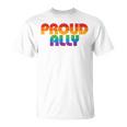 Lgbtq Proud Ally Lesbian Gay Pride Lgbt Ally Rainbowintage Tシャツ