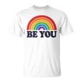 Lgbtq Be You Pocket Gay Pride Lgbt Ally Rainbow Flagintage Tシャツ