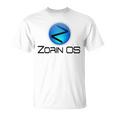 Linux Zorin Os タグラインとロゴ入り オープンソースos Tシャツ