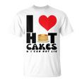 I Love Heart ホットケーキ パンケーキ Flapjacks Can Not Lie Foodie Tシャツ