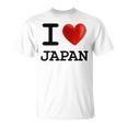 I Love Japan お土産 観光ハート Tシャツ