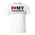 I Love My Grandpa I Heart My Grandpa Tシャツ