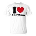 I Love Okinawa アイラブ 沖縄 メンズ 琉球 お土産 旅行 Tシャツ