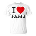 I Love Paris Graphic Novelty & Cool s Tシャツ