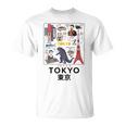 I Love Tokyo Wonderful Tokyo Japan Culture Doodles Graphic Tシャツ