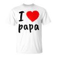 I Love You PapaCool Happy Father's Day Best Daddy Tシャツ