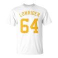 Lowrider 64 Jersey Number On The Back Classic Lowrider Car Tシャツ