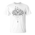 Mandala Lotus Om Yoga Méditationymbolepirituel T-Shirt